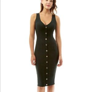 V Neck Sleeveless Knit Dress